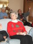 EOY 2005-004 - Eleanor (John's mom), Jean (Barb's mom) and Denny (Barb's brother) during the gift opening ritual.