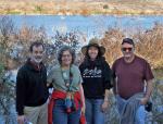 EOY 2005-012 - John and I and Barb's niece Shannon and brother Denny during hike around Lake Hodges.