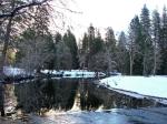 Yosemite winter-15 - The still-flowing Merced River from one of the bridges in the park. 