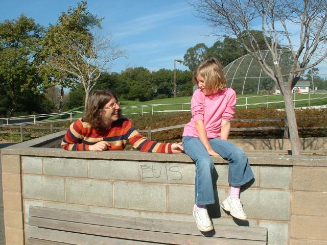 Enjoying the park in back of Kathryn's house before going to the party on Thanksgiving Day (DSCF0004)