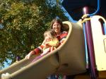 Amaia loves the slide - especially when Mommy will go down with her (DSCF0007)