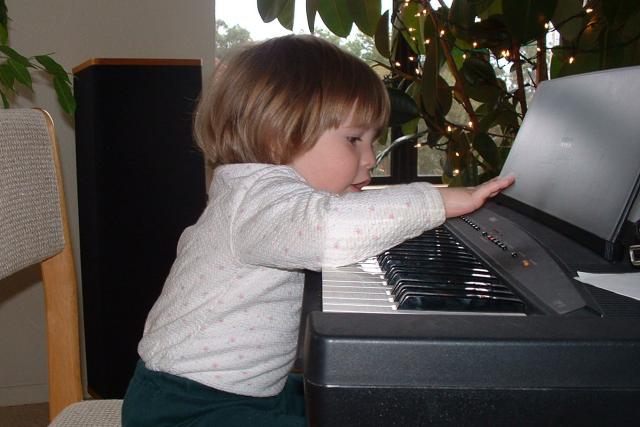 The electronic piano is always a big hit.