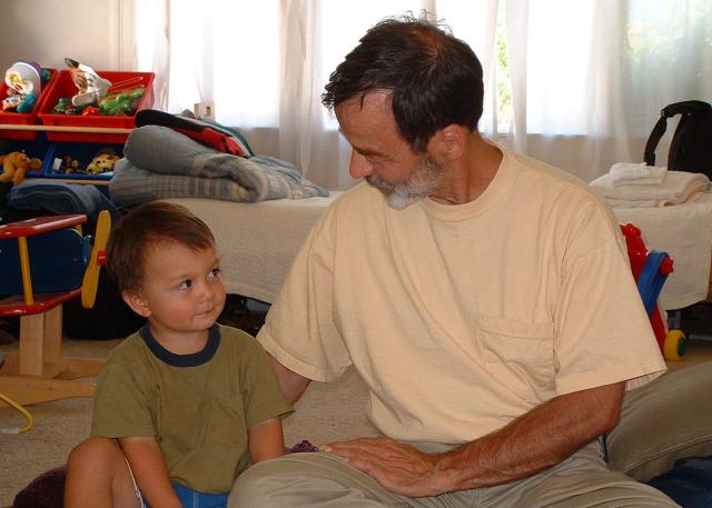 John (Yeh Yeh) and grandson Noah (2 yrs)
(July 2003)
