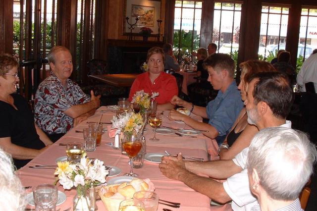 Escondido July 2003-2 Enjoying the meal together