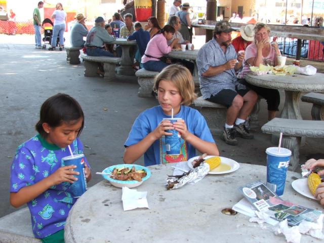 Carla and Maya 2006-01 - The weekend started with a trip to the Mid-State Fair in Paso Robles with Kathryn and Yosi and Amaia.