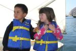 Carla and Maya 2006-49 - Noah and Amaia loved the boat, too. 